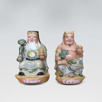 Tượng gốm Thần Tài Ông Địa men rạn