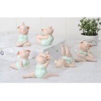 Tượng Heo con tập YOGA
