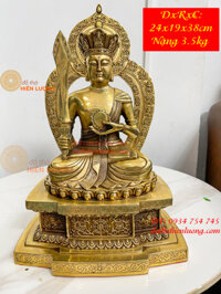 Tượng Hư Không Bồ Tát Cao 40cm Bằng Đồng Tây Tạng, Nặng 3.5kg