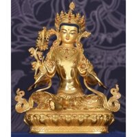 Tượng Hư Không Tạng Bồ Tát - Cao 21cm Tượng Đồng