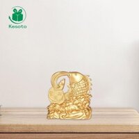 Tượng Kesoto Thủ Công Trang Trí Tiền May Mắn Cho Phòng Trà Tủ Tivi Trong Nhà