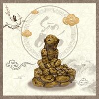 Tượng khỉ 12 con giáp mini gốm sứ Bát Tràng SG-T12CG09