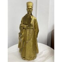 Tượng khổng minh cầm quạt bằng đồng cao 50cm, rộng 20cm, nặng 5kg