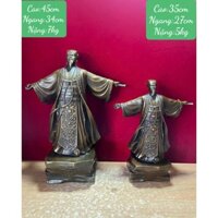 Tượng Khổng Minh ( Gia Cát Lượng ) đón gió bằng đồng hun - Tượng Gia Cát Lượng