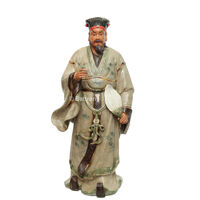 Tượng Khổng Minh – men rạn – cao 90cm