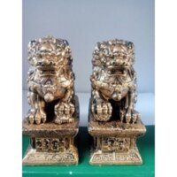 tượng kỳ lân. cặp sư tử đá mini. tượng lân. tượng nghê. trang trí tiểu cảnh bể cá.phòng làm việc.trang trí kệ, phòng trà