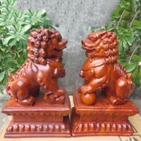 Tượng Kỳ Lân Gỗ Hương 24x15x12