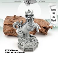 Tượng kỳ lân phong thủy đá sa thạch ST.PVN2037 - Deco tiểu cảnh,bán cạn, terrarium,bonsai, trang trí không gian sống