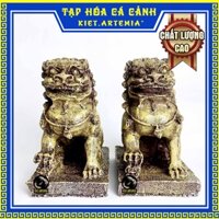 Tượng kỳ lân trang trí bể cá, giúp bể cá trở nên sinh động