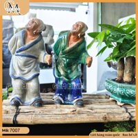 Tượng lão mai ghép cây không gậy cao 26cm, 27cm tượng ghép bonsai, tượng ký cây bonsai