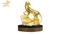Tượng Linh Miêu Tài Lộc Mạ Vàng 24k
