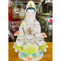 Tượng Mẹ Quan Âm chất men mịn, hàng loại 1. Chiều cao 30cm 🔥 Freeship 🔥