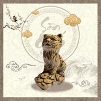 Tượng mèo 12 con giáp mini gốm sứ Bát Tràng SG-T12CG04