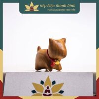 Tượng Mèo Gỗ Đàn Hương Gỗ Mun - nhiều mẫu xinh xắn phù hợp làm móc khóa - Chó Vô Diện lục đàn
