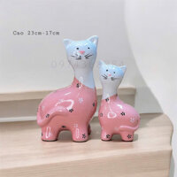 Tượng Mèo Gốm Sứ Bát Tràng Mini