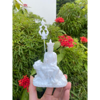 Tượng Ngài Địa Tạng Bồ Tát cao 10cm cưỡi đế thính trang trí thờ tự nhỏ, ô tô,phòng khách, bàn làm việc, decor Phật Giáo