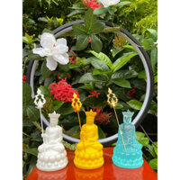 Tượng ngài Địa Tạng Vương Bồ Tát mini cao 10cm trang trí thờ tự nhỏ, decor Phật giáo, tiểu cảnh