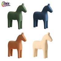 Tượng Ngựa Gỗ Hình Tượng Trang Trí Trang Trí Nhà Nghệ Thuật Thủ Công Cho Đám Cưới Giáng Sinh