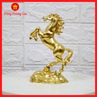 Tượng Ngựa Hí Bằng Đồng Mạ Vàng 24K [BẢO HÀNH 10 NĂM]