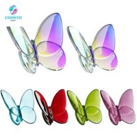 Tượng nhỏ bướm MLINX, Đồ trang trí bướm thủy tinh phản quang nhiều màu, Trang trí nội thất siêu mỏng thanh lịch Hình bướm bay trong suốt Đám cưới sưu tập