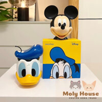 Tượng nhựa đầu Mickey vịt Donald kèm ống tiết kiệm trang trí Moly House Order