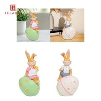 Tượng nhựa Tượng thỏ Phục sinh Tượng nhỏ cho văn phòng