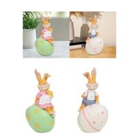 Tượng nhựa Tượng thỏ Phục sinh Tượng nhỏ cho văn phòng