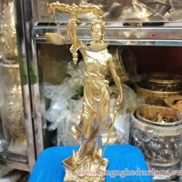 Tượng nữ thần công lý bằng đồng cao 30cm, nữ thần công lý, nữ thần công lý bằng đồng