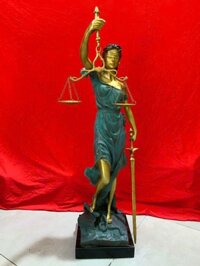 Tượng Nữ Thần Công Lý Bằng Đồng Cao 73cm