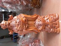Tượng ông thần tài bằng gỗ hương kt cao 40