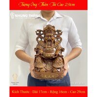 Tượng Ông Thần Tài Size 29cm - Biểu Tượng Tăng Cường Về T iền Bạc , Công Danh Và Tài Lộc - Bảo Hành 12 Tháng