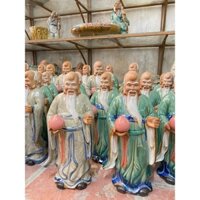 Tượng ông thọ 30cm bonsai, tượng ông thọ gốm Bát Tràng loại 1 (Hottrend)