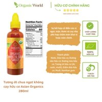 Tương ớt chua ngọt không cay hữu cơ - Organic Sweet and Sour Sauce Asian Organics 280ml