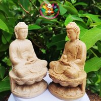 Tượng Phật A Di Đà đá sỏi cao 11cm trang trí hồ cá, thuỷ sinh, tiểu cảnh, bán cạn, terrarium