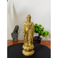 Tượng phật A Di Đà đứng cao 20cm trang trí thờ tự nhỏ, bàn làm việc, phòng khách,derco phật giáo.