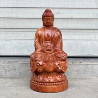 Tượng phật a di đà phật như lai đại nhật cao từ 30cm đến 50cm chất liệu gỗ hương