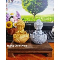 Tượng Phật A Di Đà tọa đài sen 10.5cm