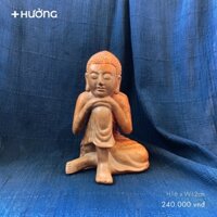 Tượng Phật An Nhiên 2 gốm đất nung  - Phật thờ cúng, trưng bày, trang trí