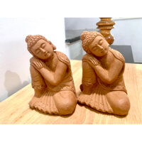 Tượng Phật An Nhiên cao 12cm - Gốm Chăm Bàu Trúc