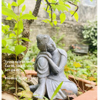 Tượng phật an nhiên dáng ngồi phụ kiện trang trí