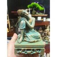 Tượng Phật An Nhiên Màu đồng  cổ phong thủy thờ cúng( có đế} 12.5cm