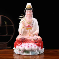 Tượng Phật cẩm thạch, Quan Âm Bồ Tát, gia đình dâng đồ trang trí 12 inch 16 inch 19 inch Nam Hải Quan Thế Âm nương nương