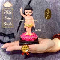 TƯỢNG PHẬT ĐẢN SANH 10CM - CHẤT LIỆU COMPOSITE (NHỰA CAO CẤP)