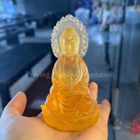Tượng Phật Để Xe Ô Tô 2 Mặt | Ngọc Lưu Ly | Vật Phẩm Phong Thuỷ