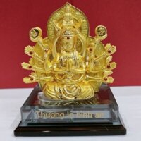 Tượng Phật để xe ô tô, Tượng Phật 2 mặt đế kính trăm mắt nghì tay