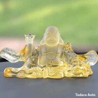 Tượng Phật Di Lặc Đá Lưu Ly Để Taplo Xe Hơi