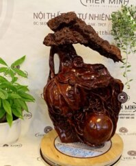 Tượng Phật Di Lặc -Gỗ Nu Sơn Huyết – TMDL 40