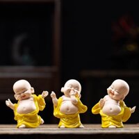 Tượng Phật Di Lặc May Mắn Bằng Gốm Sứ Phong Cách Trung Hoa Sáng Tạo