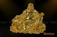 Tượng Phật Di Lặc tài lộc mạ vàng đem lại may mắn