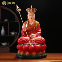Tượng Phật Địa Tạng Vương được trang trí bằng nhựa cây trong phòng khách, tượng Bồ Tát Địa Tạng 12 inch 16 inch 19 inch.